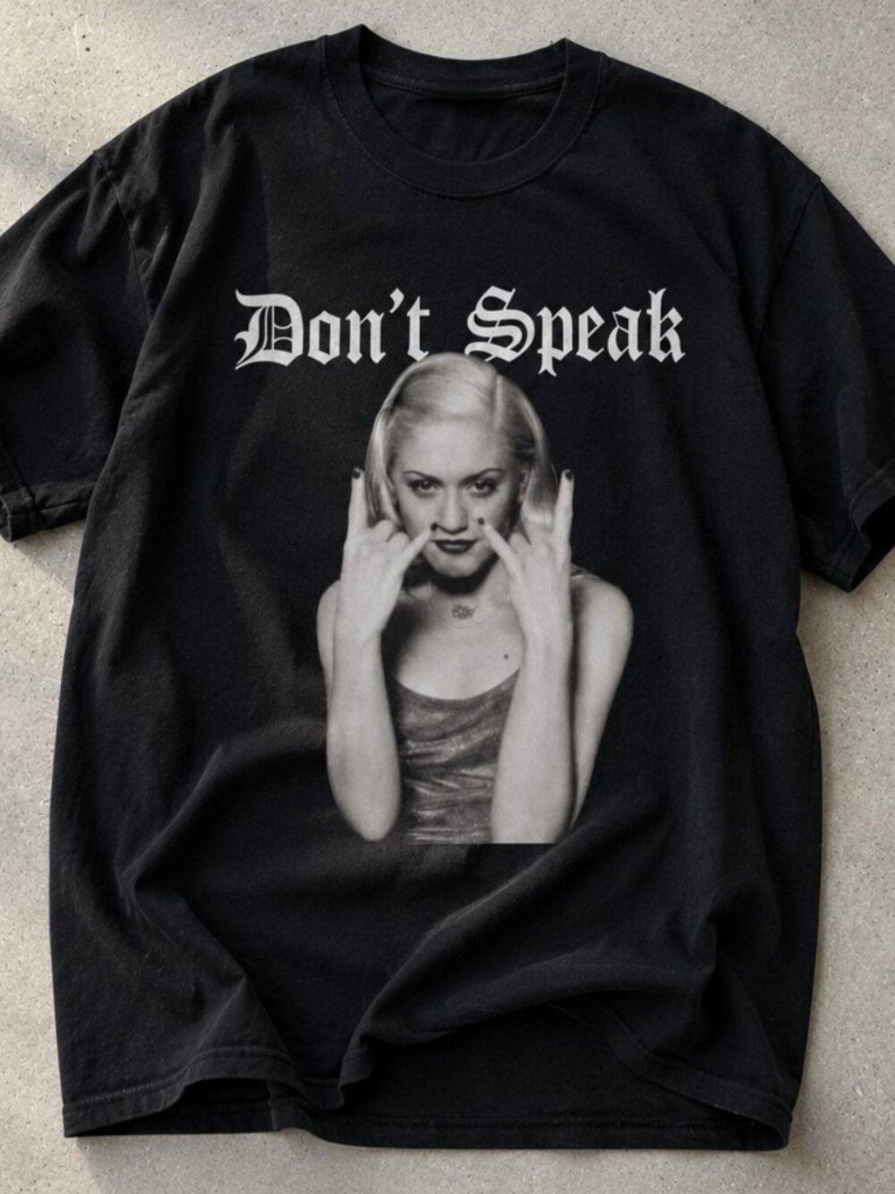 "Don't Speak" Graphic Tee - Bold 90s Music-Inspired Style